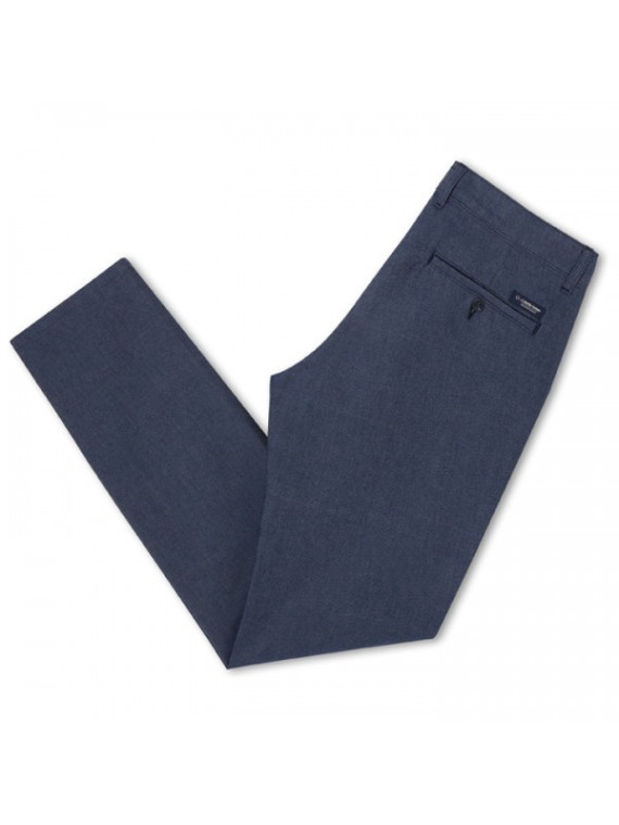 pantalon chino bleu chiné homme