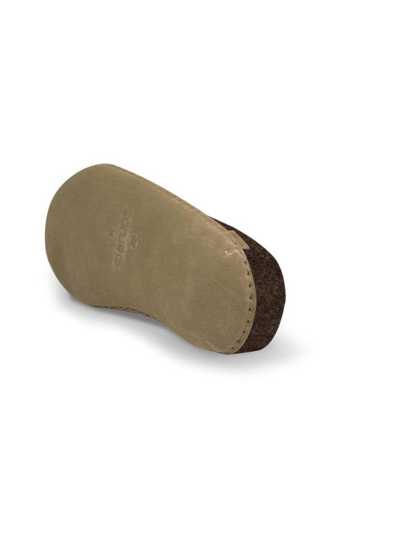 Chaussons adultes laine pourpre