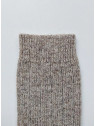 chaussettes hautes laine et alpaga lana bambini gris chiné