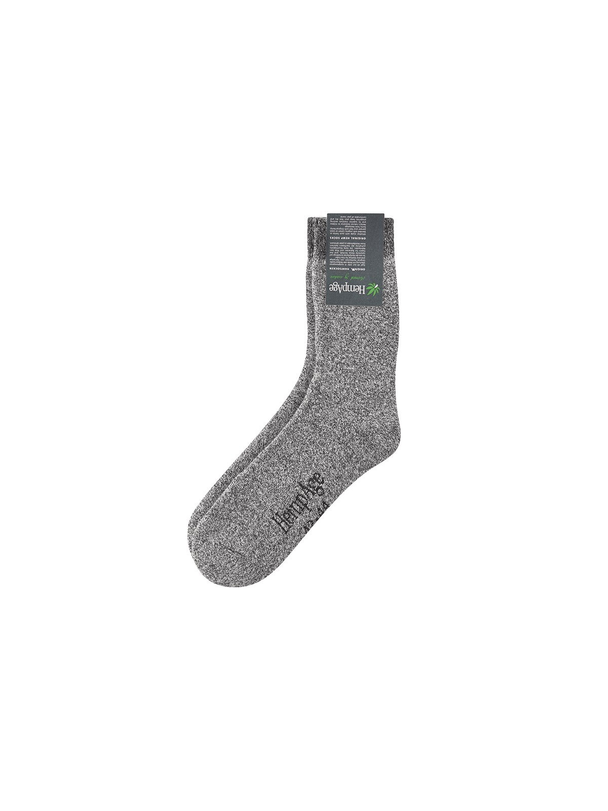 Chaussettes Chanvre et coton bio épaisses gris chiné