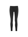 Leggings femme molletonnés en coton bio Livingcrafts noirs