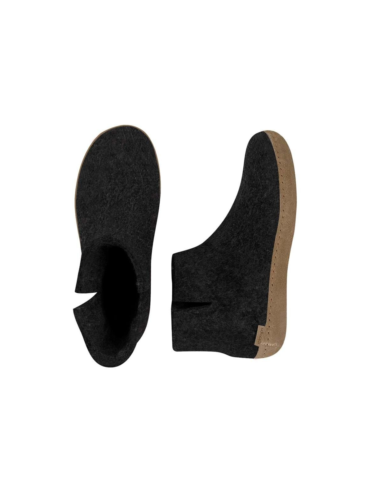 Chaussons adultes laine gris