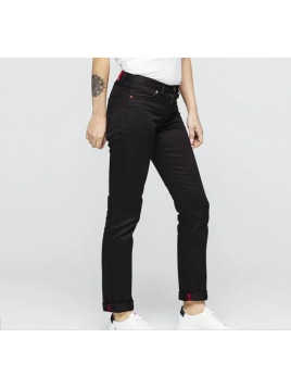 Jeans femme droit noir 1083