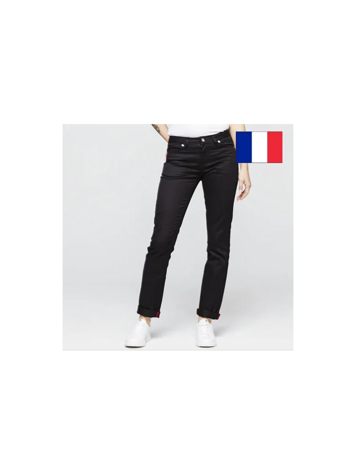 jeans 1083 modèle droit 201 noir femme