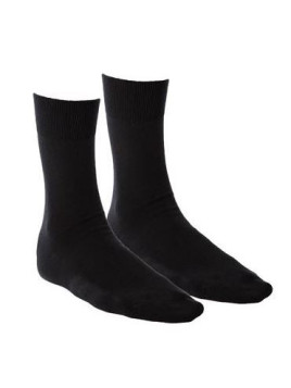 Lot 2 paires de chaussettes noires coton bio 