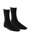 Lot 2 paires de chaussettes noires coton bio 