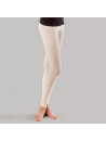 Legging laine et soie pour femme écru