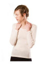 Chemise manches longues laine et soie