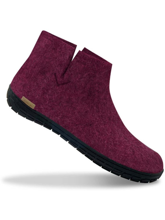 bottines adultes laine bleu denim