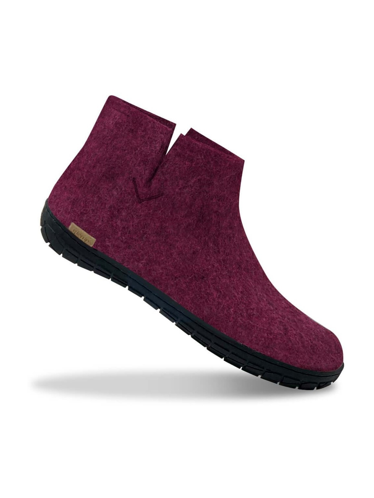 bottines adultes laine bleu denim