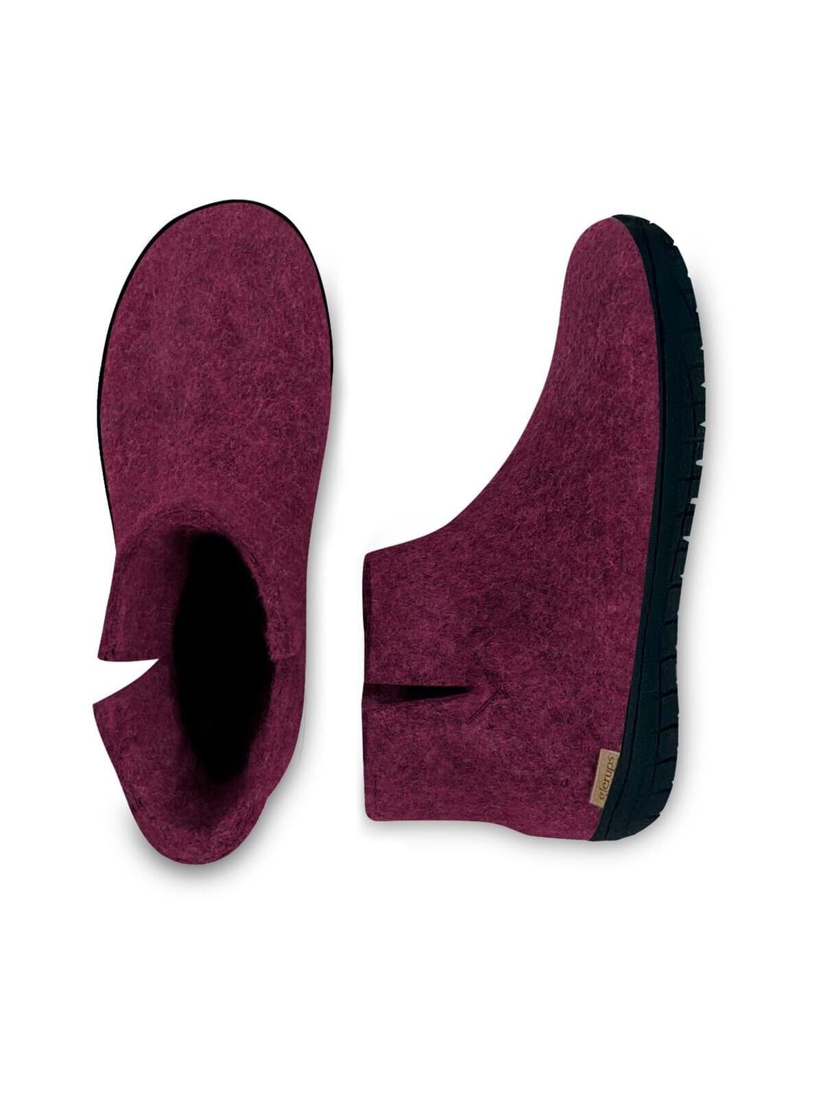 bottines adultes laine bleu denim