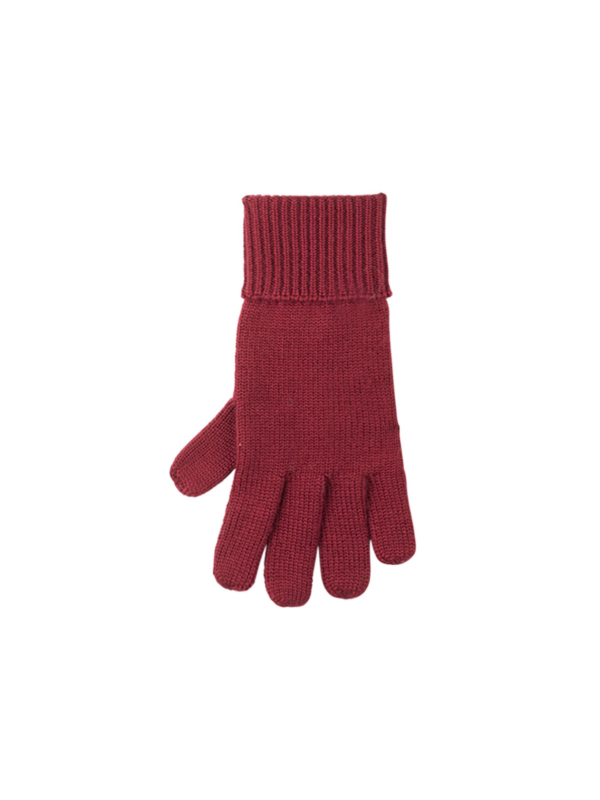 gants femmes 100% laine mérinos rouges