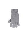 gants femmes 100% laine mérinos gris clair