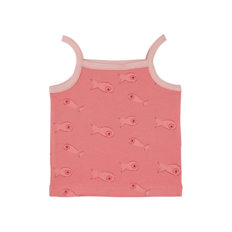Débardeur bébé 100% coton bio rose corail