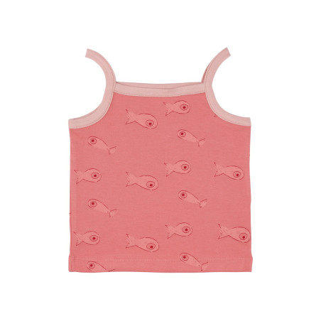 Débardeur bébé 100% coton bio rose corail