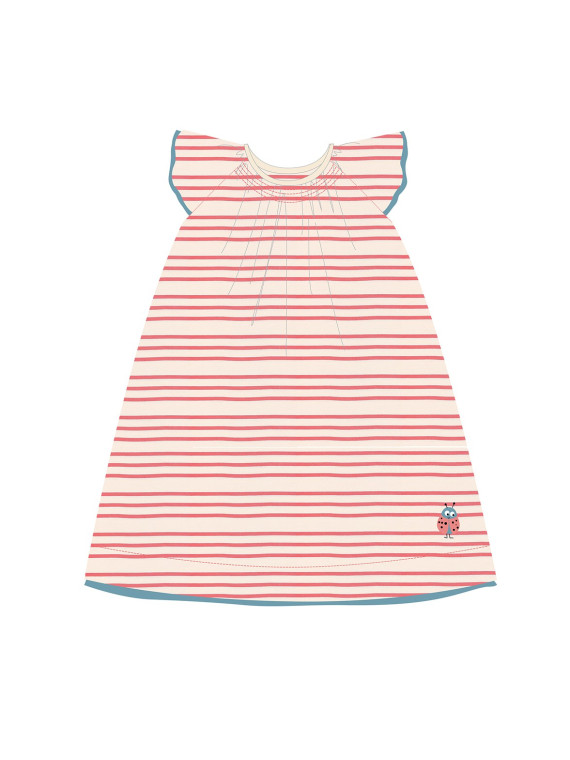 Robe des champs bébé 100% coton bio