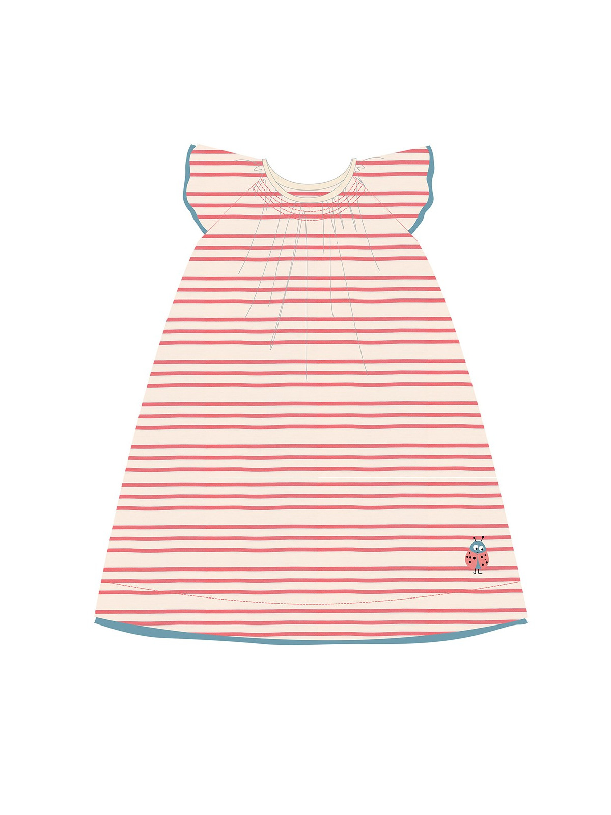 Robe des champs bébé 100% coton bio