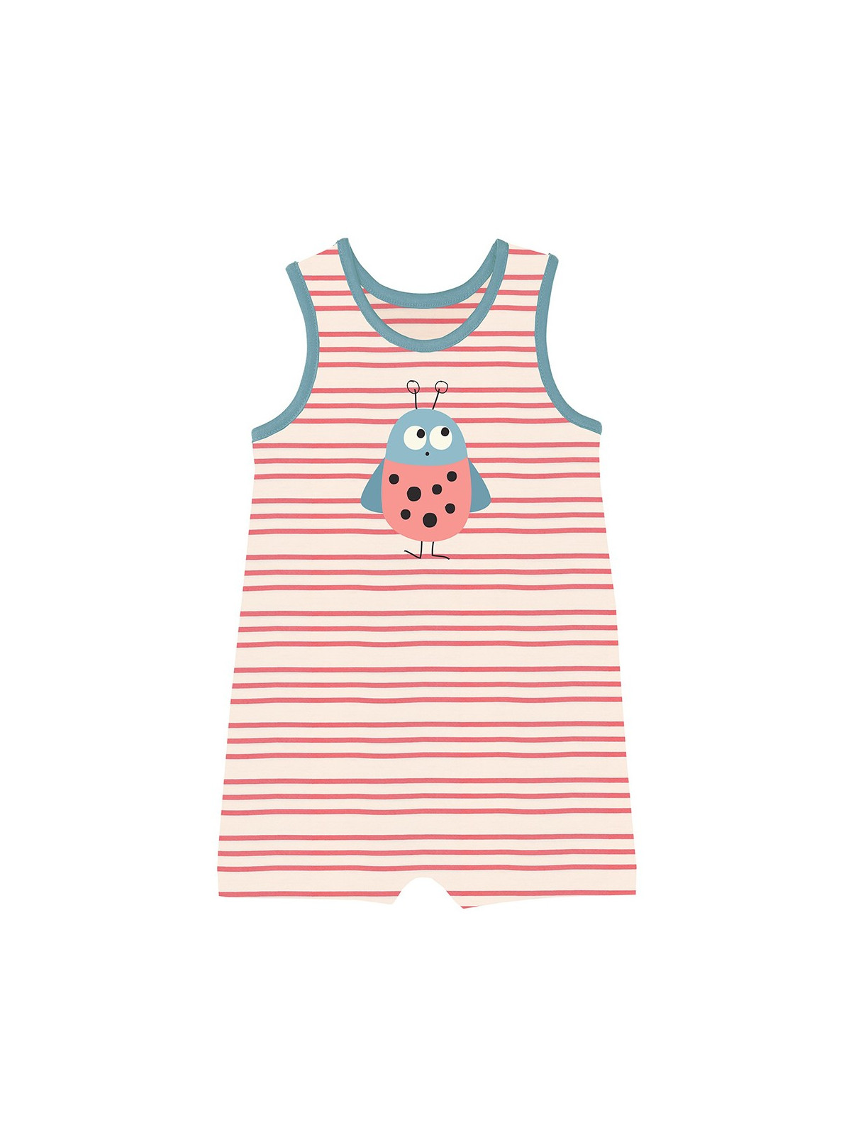 combinaison bébé rayé motif cigale