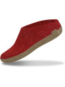 Chaussons adultes laine Glerups rouges