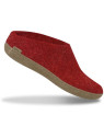 Chaussons adultes laine Glerups rouges