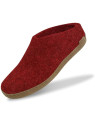 Chaussons adultes laine Glerups rouges