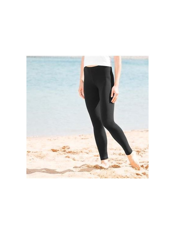Leggings femme en coton bio noirs