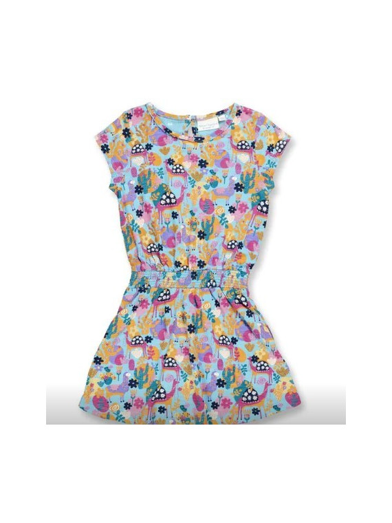 Robe 100% coton bio "Lamas"