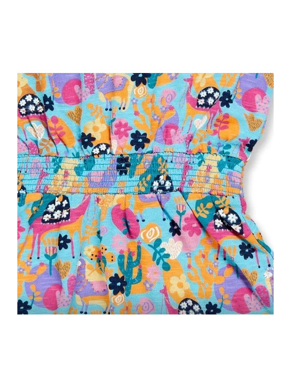 Robe 100% coton bio "Lamas"