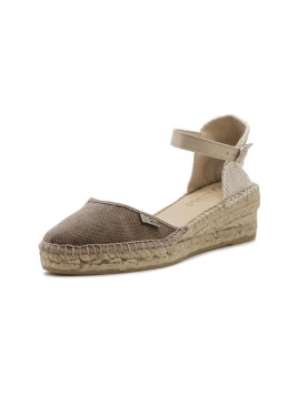 Espadrilles compensées coton bio beiges