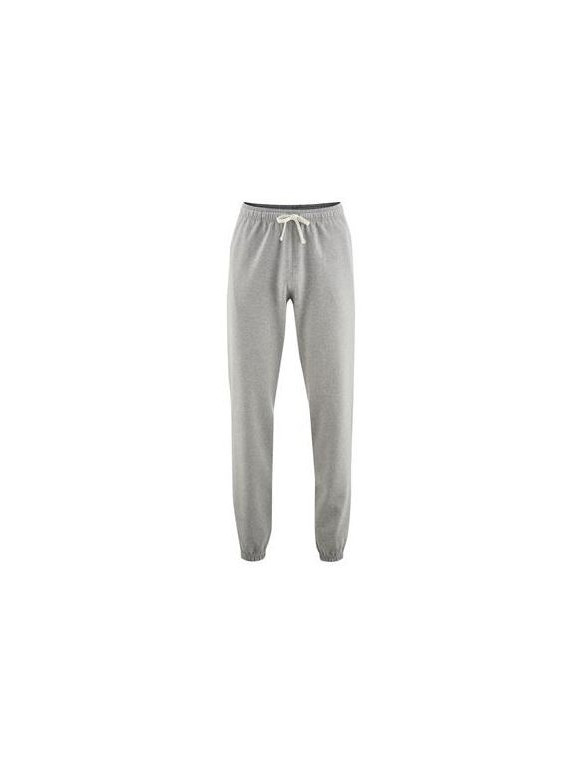 Pantalon jogging 100%  Coton bio mixte gris clair