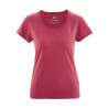 tee-shirt femme chanvre et coton bio col roulotté rose