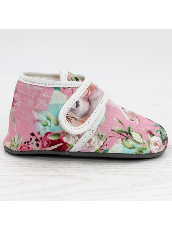 Chaussons bébés et enfants en coton bio, motifs licorne