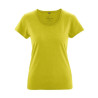 tee-shirt femme chanvre et coton bio col roulotté jaune