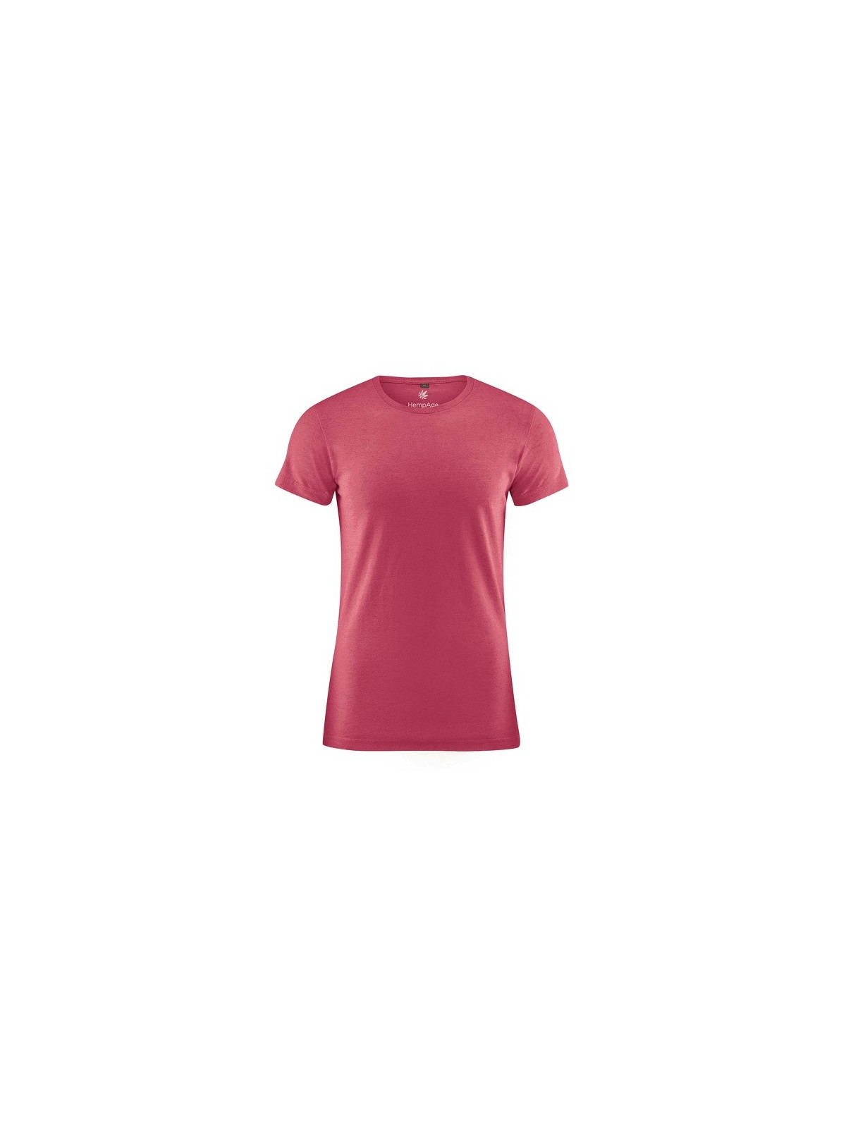 tee-shirt homme col rond en chanvre et coton bio hempage rouge sangria