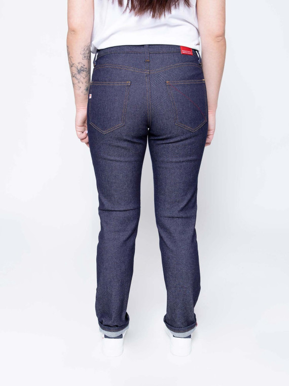 jeans femme ajusté denim coton bio fabriqué en France par 1083