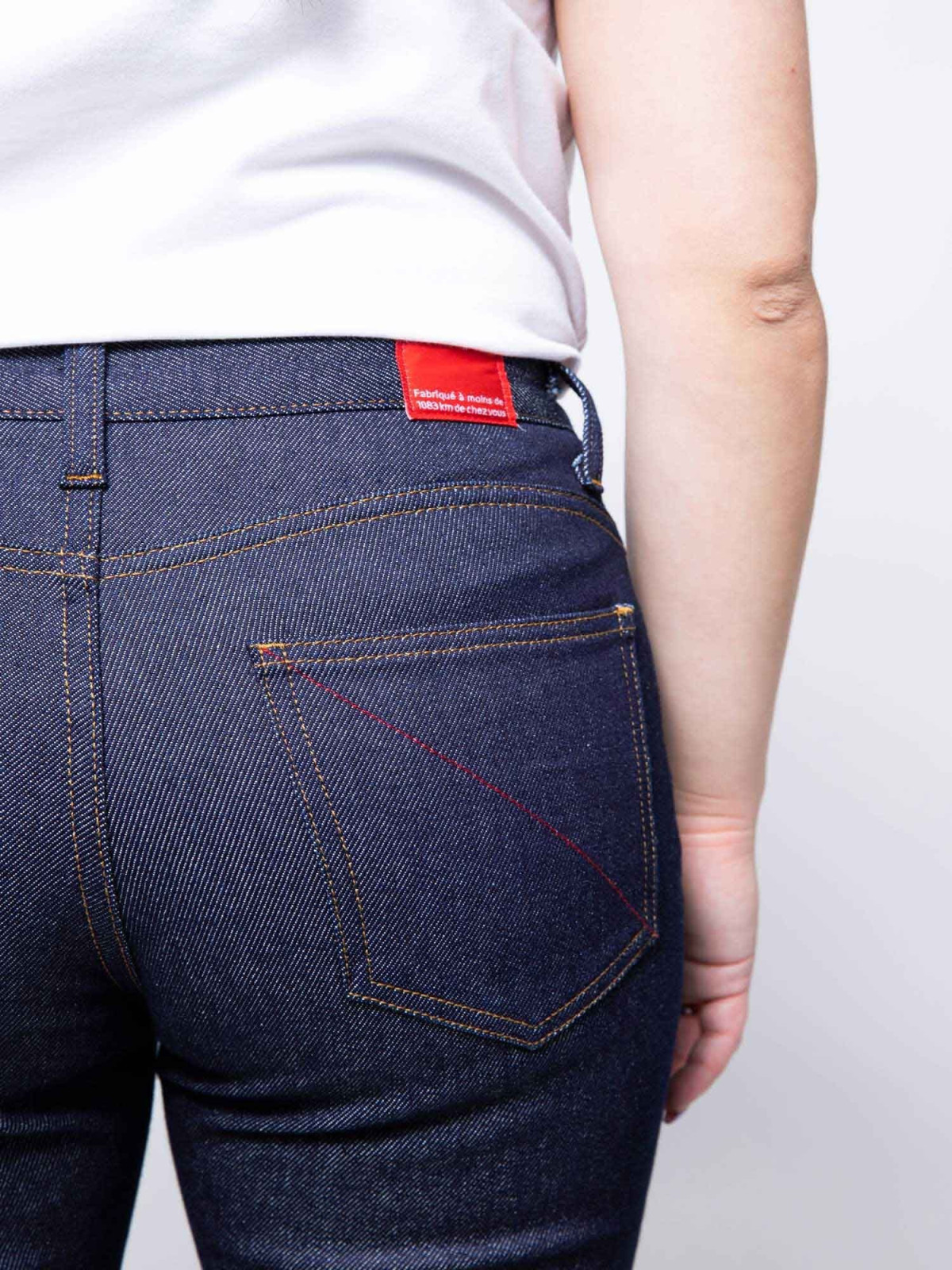 jeans femme ajusté denim coton bio fabriqué en France par 1083