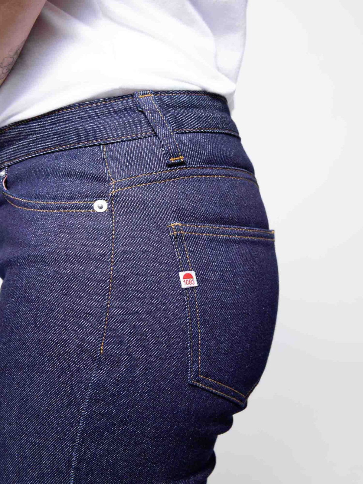 jeans femme ajusté denim coton bio fabriqué en France par 1083