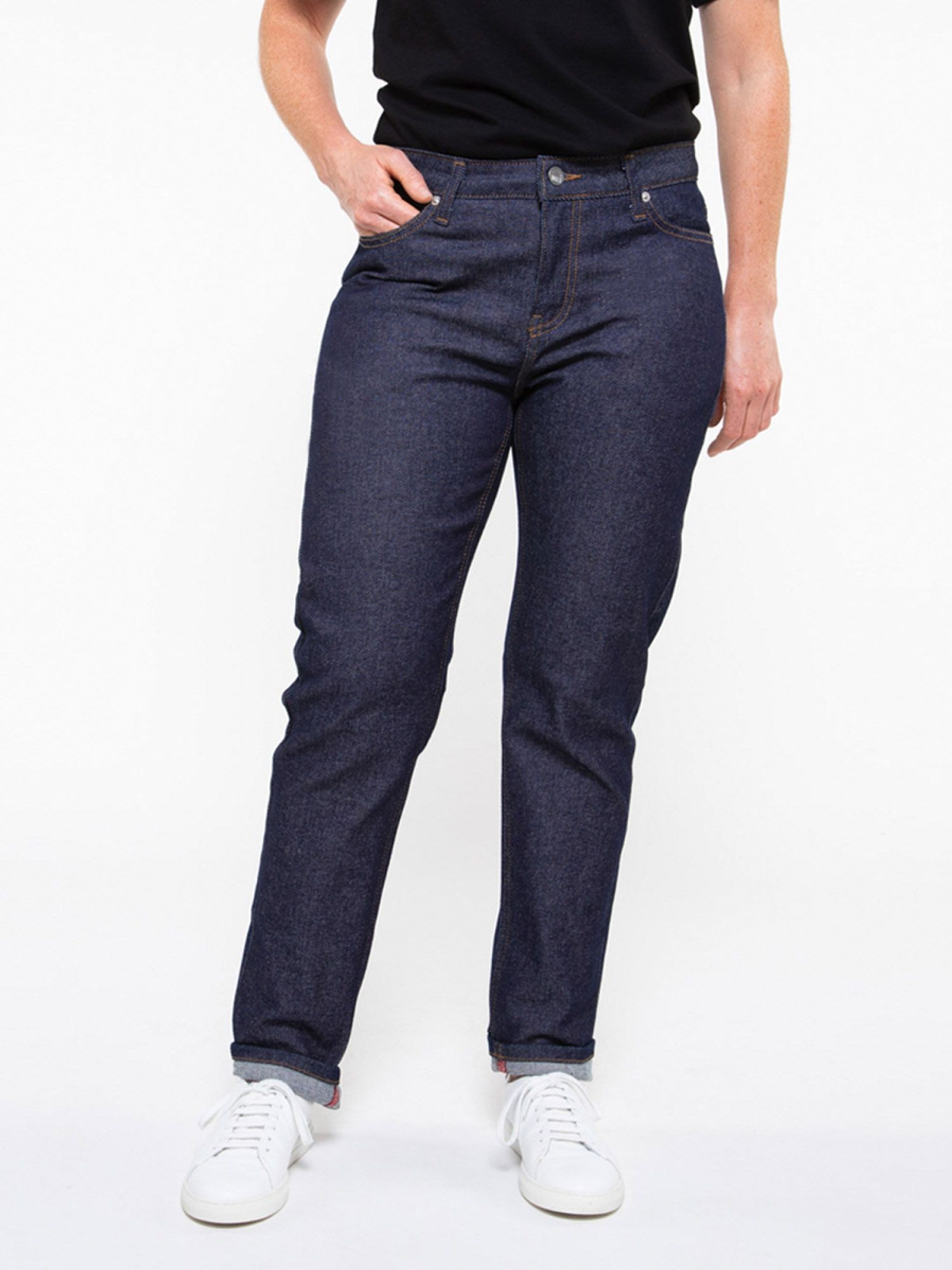 jeans coton bio femme coupe athlétique 1083