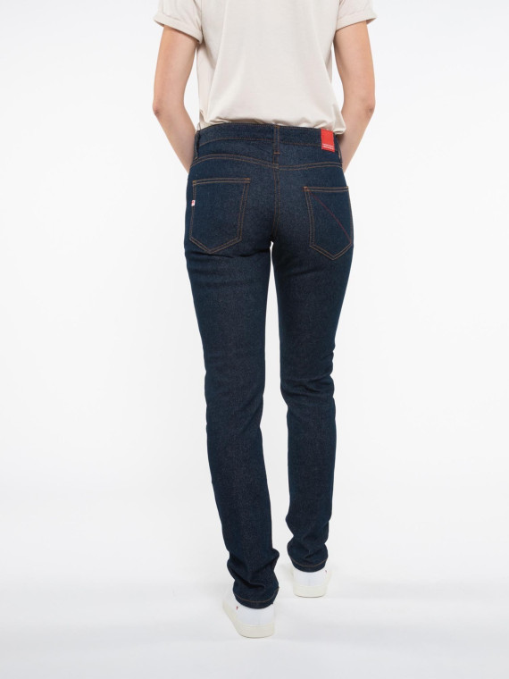 Jeans 1083 coton bio fuselé taille normale femme