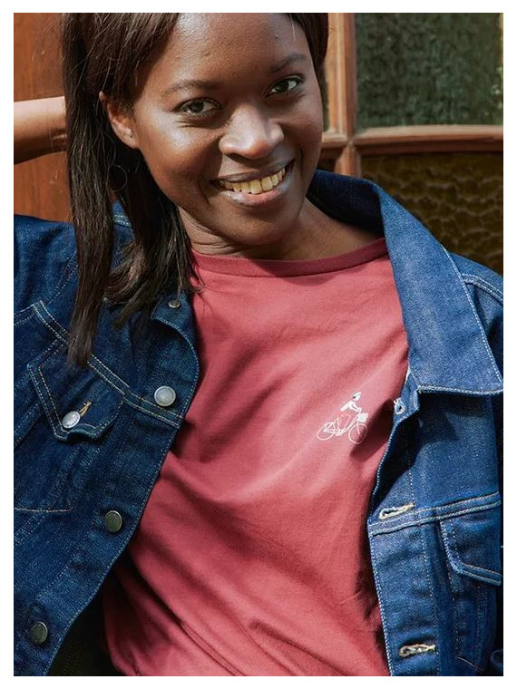 Tee-shirt Prune "Vélo" 100% coton bio