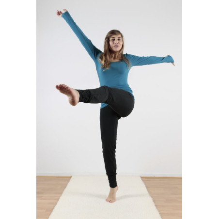 Pantalon de yoga coton bio noir