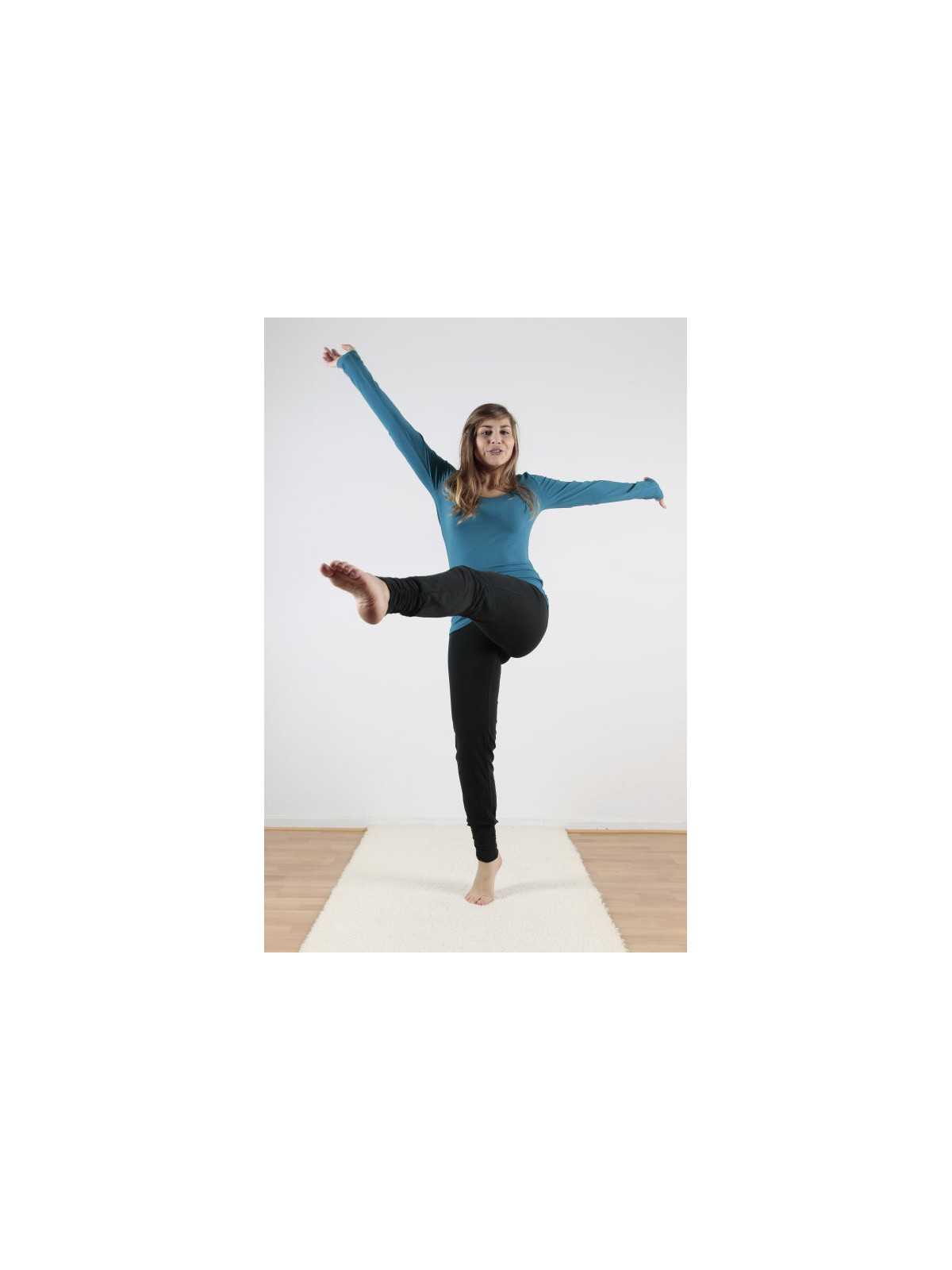 Pantalon de yoga coton bio noir