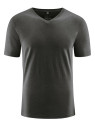 tee-shirt homme col V chanvre et coton bio hempage noir