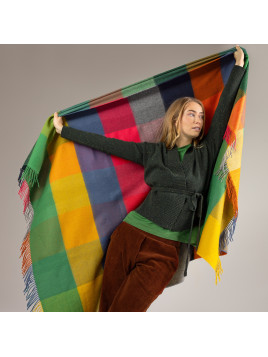 Couverture 100% laine Living Crafts Réjouissez-vous de journées agr...