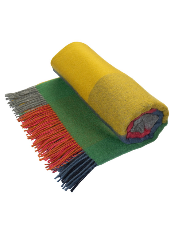 Couverture 100% laine Living Crafts Réjouissez-vous de journées agr...