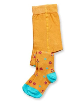 Collants bébé coton bio "fleurs"