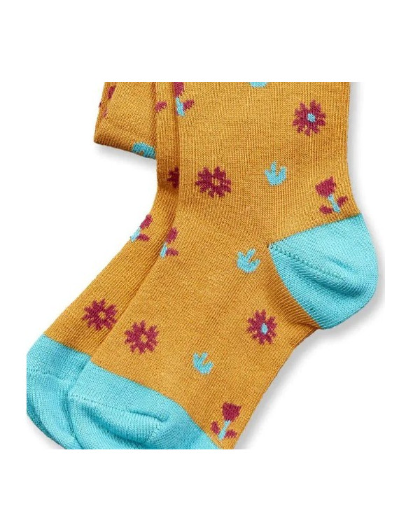 Collants bébé coton bio "fleurs"