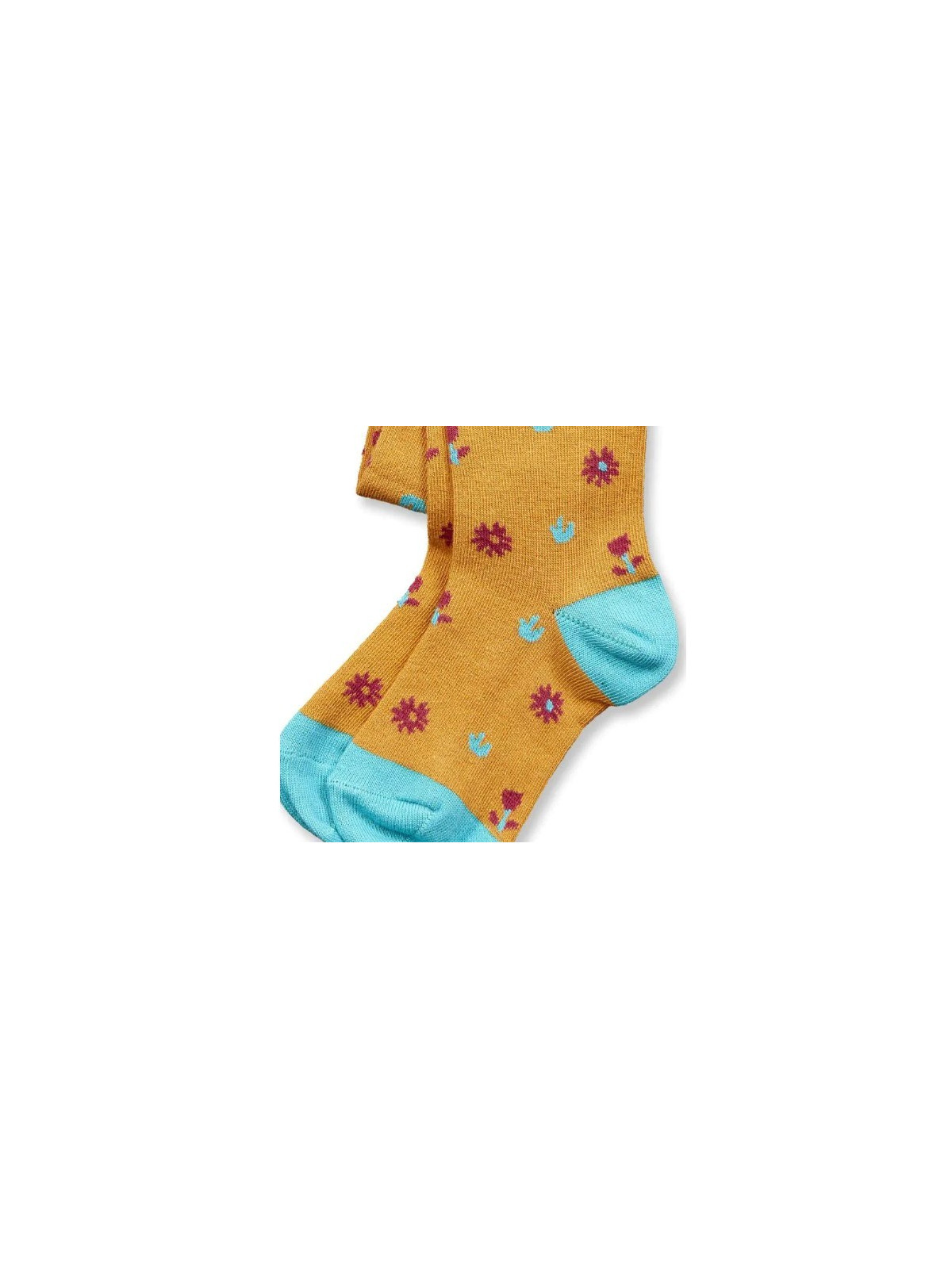 Collants bébé coton bio "fleurs"