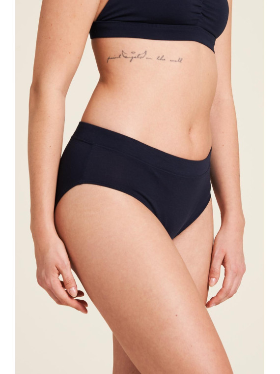 culotte en tencel marine