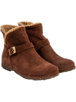 Bottines fourrées El Naturalista "Angkor" chocolat